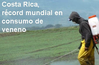 Costa Rica, récord mundial en consumo de veneno.